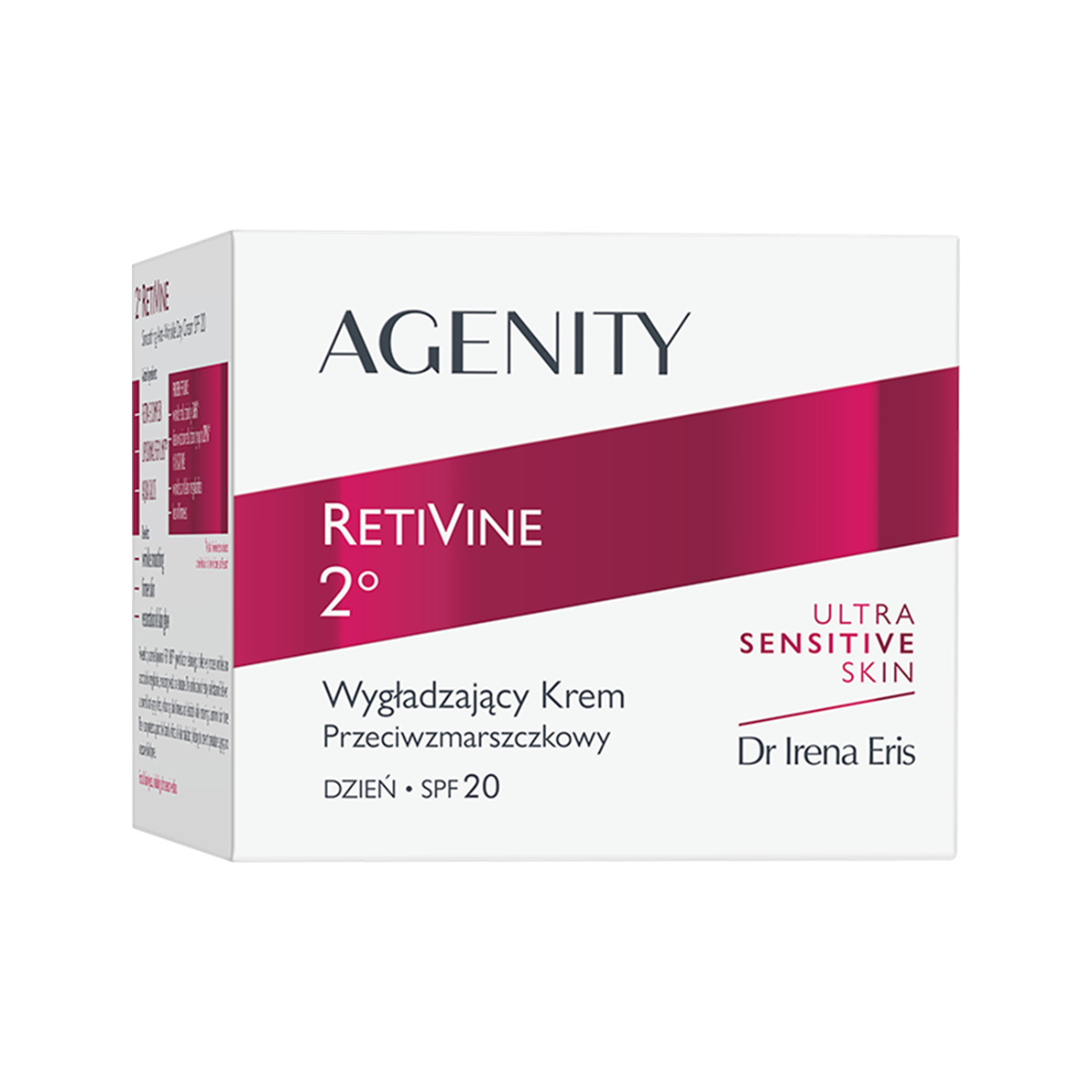 Crema de zi antirid cu efect de netezire RetiVine 2 SPF20, 50ml, Agenity